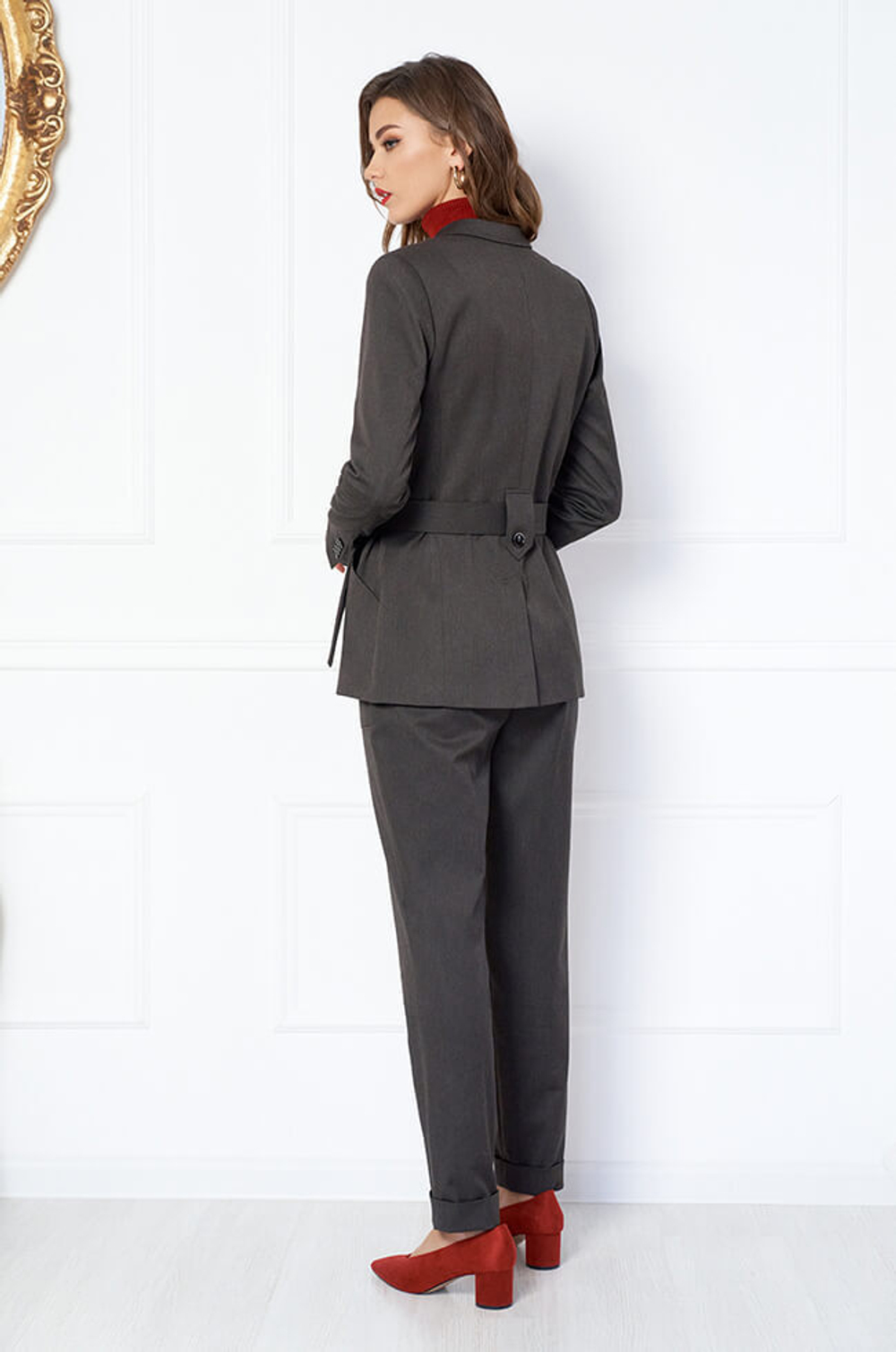 3771 Брюки женские (черный шоколад)