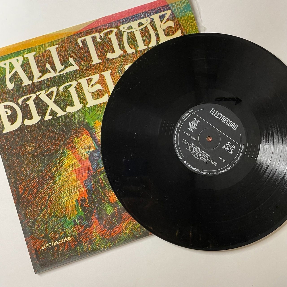 Винтажная виниловая пластинка LP Сборник All Time Dixieland (Румыния 1981)