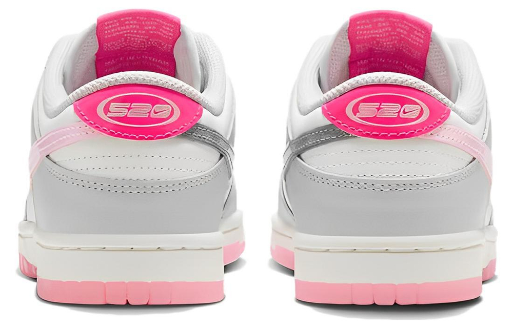 Кроссовки Nike Dunk Low 520 "Summit White Pink Foam" (Женская размерная сетка)