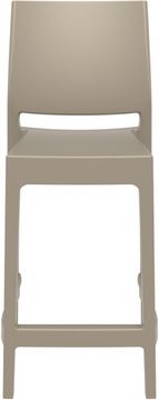 Стул пластиковый полубарный Maya Bar 65 бежевый