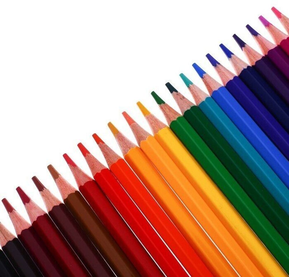 Карандаши цветные акварельные CARIOCA "Acquarell", 24 цвета, шестигранные, заточенные, 42858