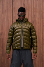 Куртка Nothomme Blue Ultra-Lightweight Water-Repellent Baffled Down Jacket "Olive Green"