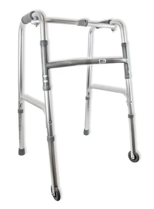 Опоры-ходунки с режимом шагающие/жёсткие AMW1B72 (AMRUS), с 1 замком и 2 колёсами 75 мм