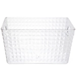 Корзина - органайзер для хранения «СКРЭДДИ», прозрачная, 28.2*19.6*15.5см (пластик АВС)