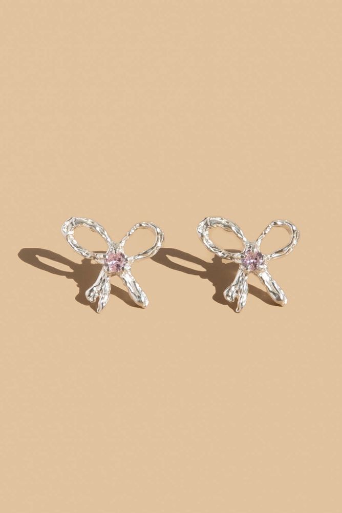 Серьги PINK RIBBON EARRINGS / Puntus