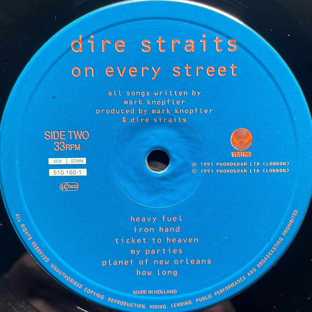 Dire Straits - On Every Street (Голландия 1991г.)