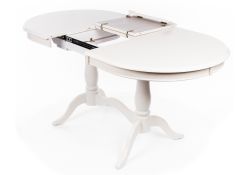 Стол раскладной EV Elva 120(159)х80х75 молочный