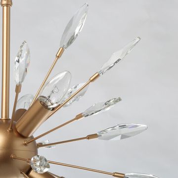 Подвесная люстра 6*Е14 280012006 золото Адриатика MW-Light