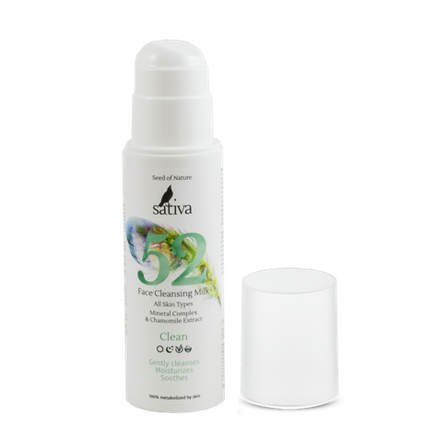 Молочко для лица Sativa №52 очищающее (150мл)