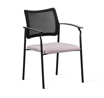 PINKO-MESH Кресло ч.опор с/под ЧЕРНЫЙ/СЕРЫЙ/ЧЕРНЫЙ