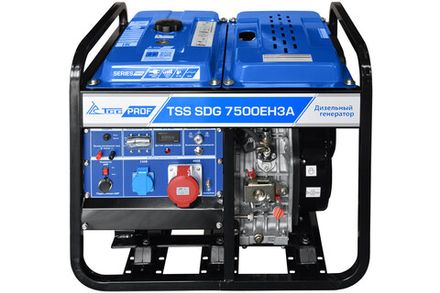 Дизель генератор трехфазный TSS SDG 7500EH3A - [7 кВт / 380V] эл. старт