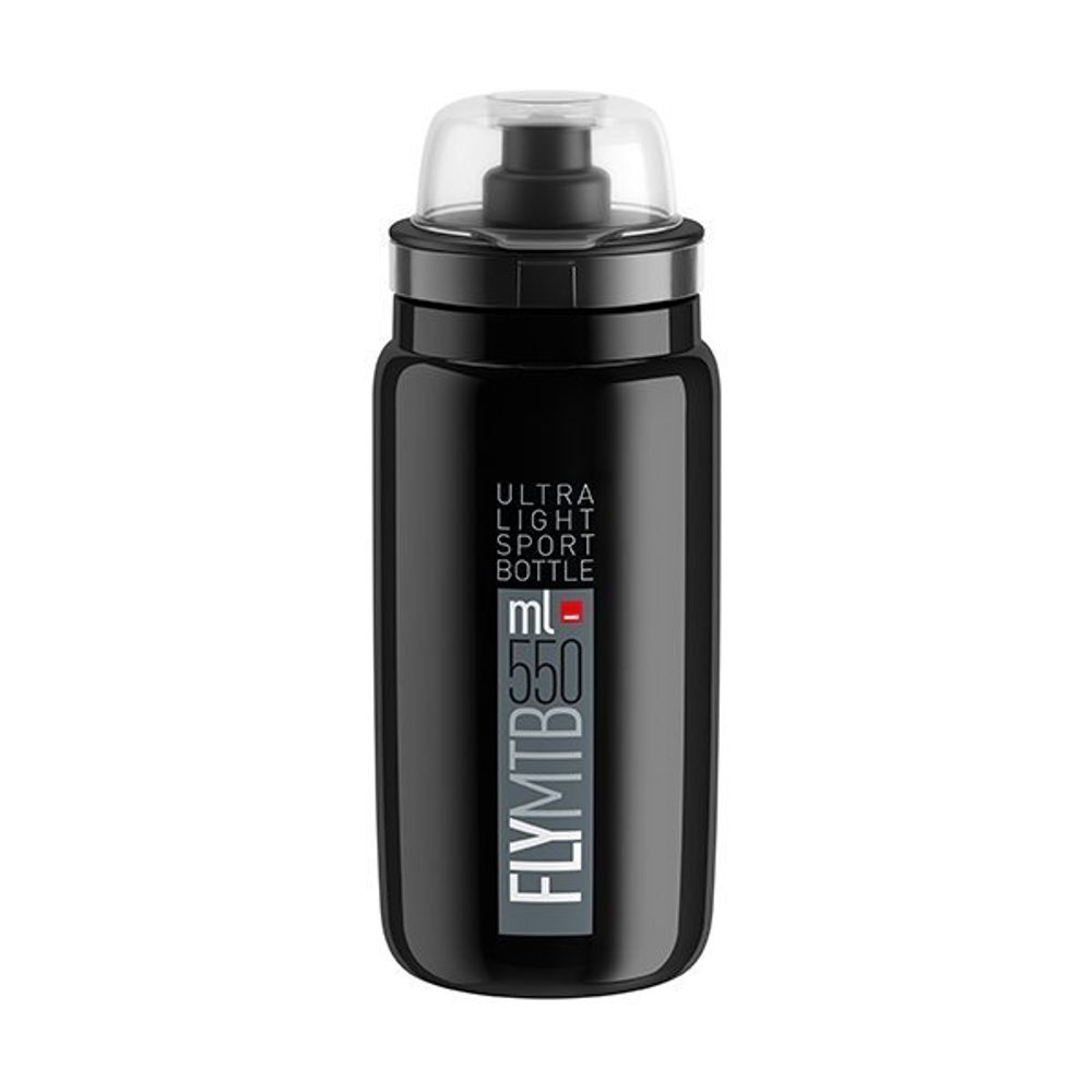 Фляга Elite, 550 мл Fly MTB, черный, защитный колпачок EL01604311