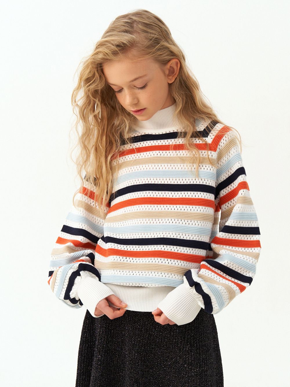 Джемпер для девочки AT1215 мультиколлор