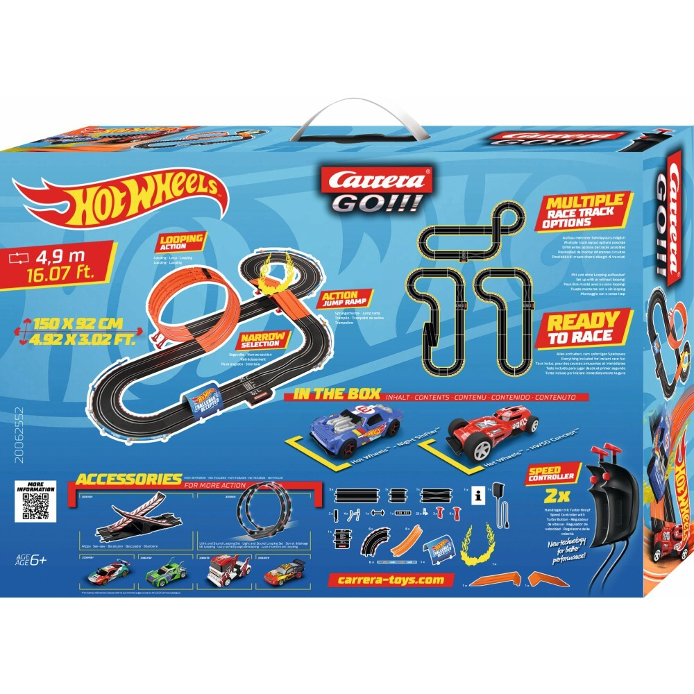 Carrera GO!!! - Автотрек Hot Wheels 4,9 м + 2 машинки 62552 / артикул   62552  / GTIN 4007486625525