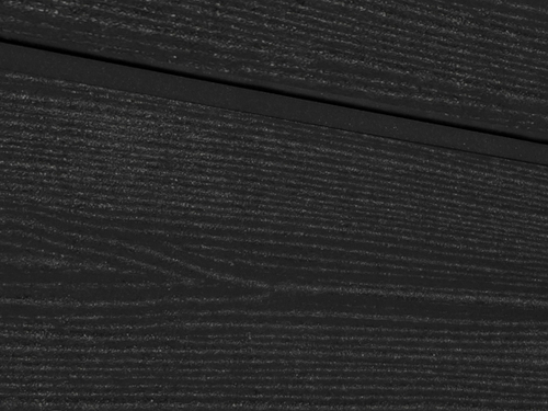 Cайдинг  из ДПК. Sorbus Радиальный распил. Цвет черный.