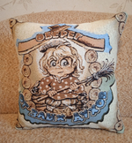 Декоративный гобеленовый чехол для интерьерной подушки Оберег От злых духов 38*38