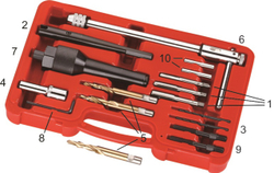 Набор инструментов для демонтажа свечей накаливания 17 предметов в кейсе JTC