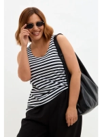 Майка базовая под пиджак удлиненная оверсайз