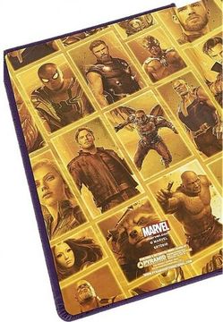 Записная книжка формата А5 премиум Avengers: Infinity War (Gauntlet LED)