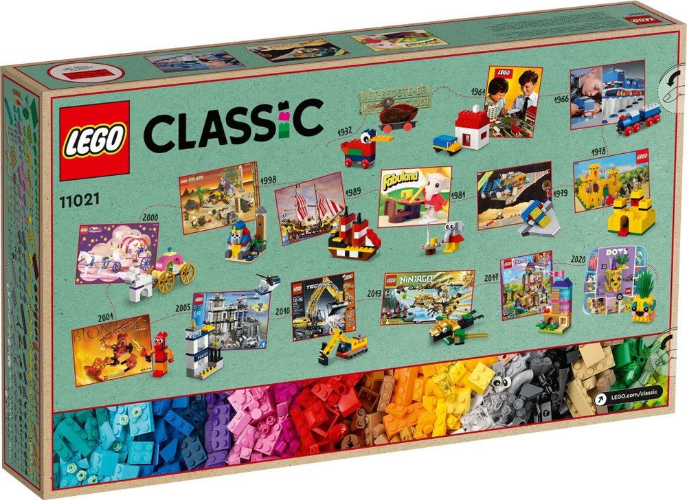 Конструктор LEGO CLASSIC 11021 90 лет игры