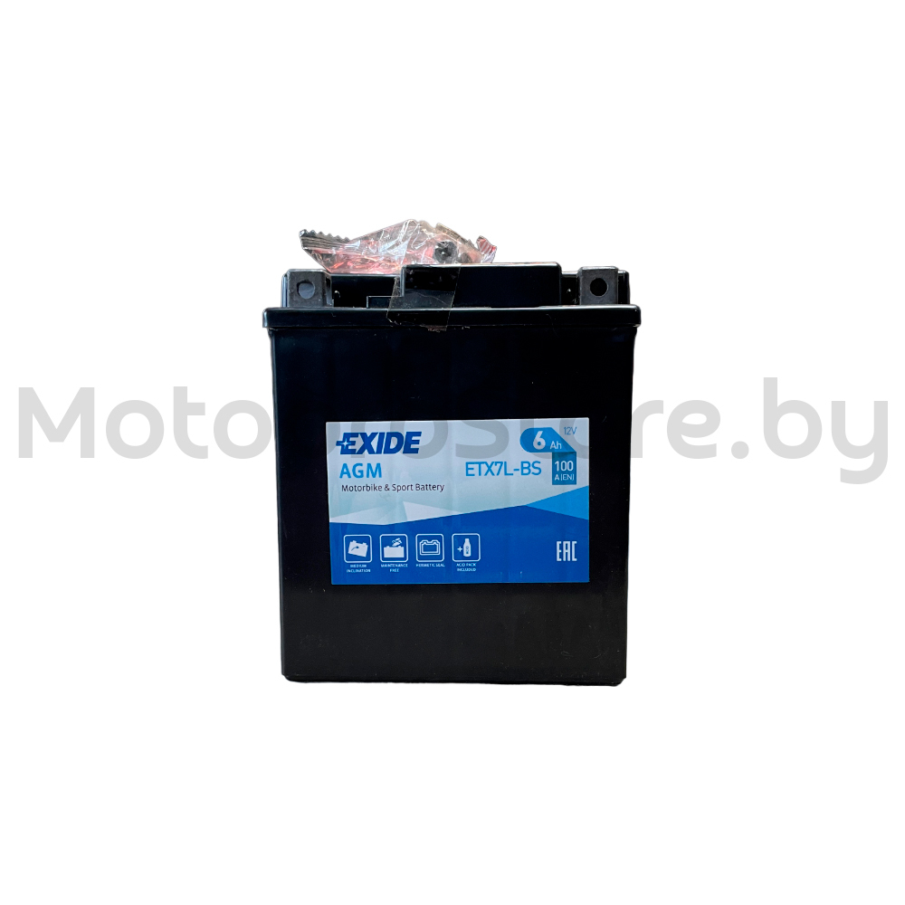 Аккумуляторная батарея EXIDE AGM  ETX7L-BS 12V 6Ah 100A