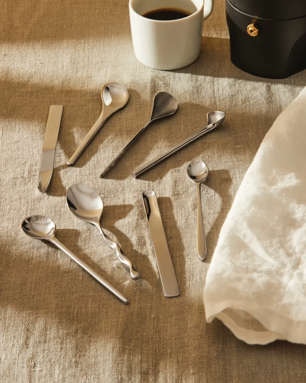 Alessi Набор из 8 кофейных ложек.
