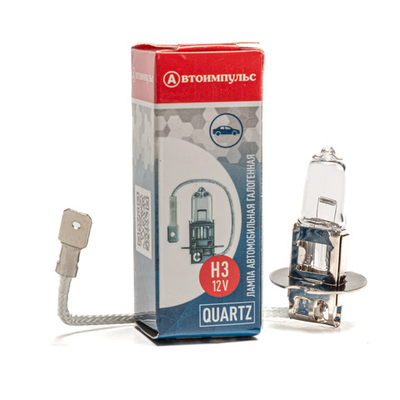 Автолампа галогенная H3, 12 В, 100 Вт, PK22S