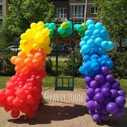 Гирлянда Из Воздушных Шаров "Радуга"