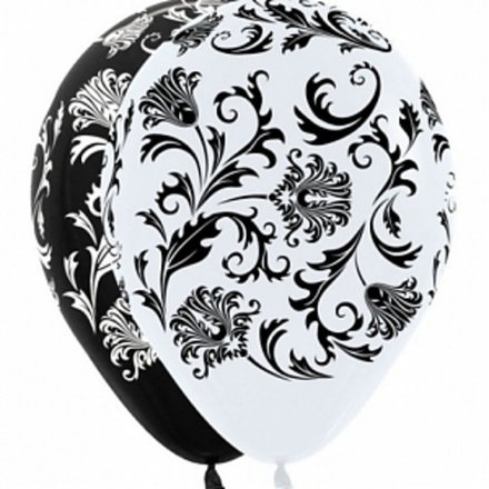 S 12" Дамаск (Белый, Черный) Пастель