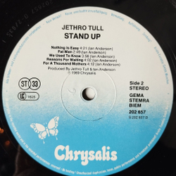 Винтажная виниловая пластинка LP Jethro Tull Stand Up (Germany 1980)