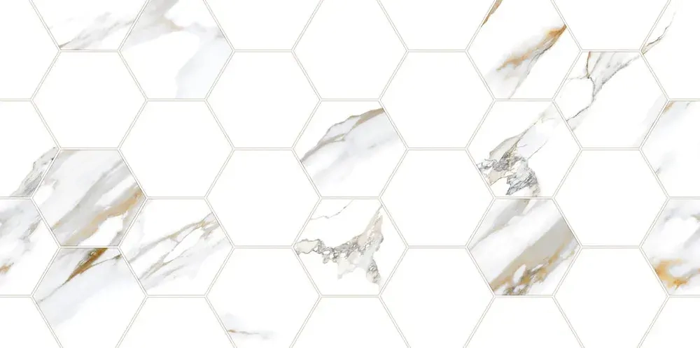 Настенная плитка ALMA Ceramica TWU09DBL014 Dublin 50x24.9 белая глянцевая под мозаику