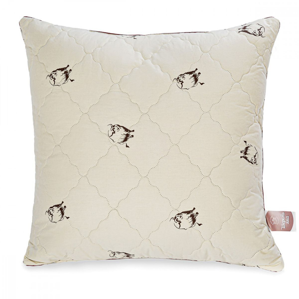 Подушка 70х70 см, Шерсть яка, чех хл, кант, ИвШвейСт-т, ПШЯ-77/ПШЯ-7718