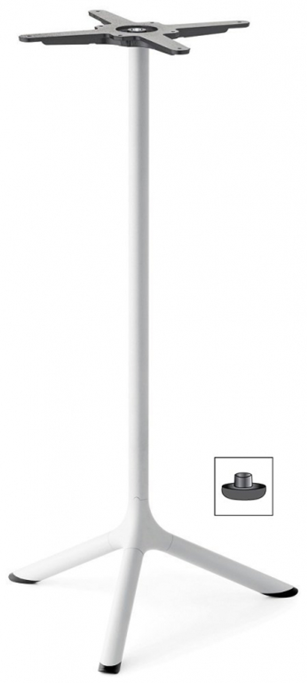 Стол ламинированный барный Scab Design Tripe, белый, каменный