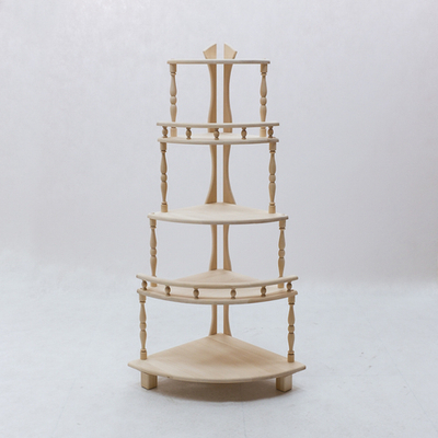 Этажерка напольная с балясинами угловая