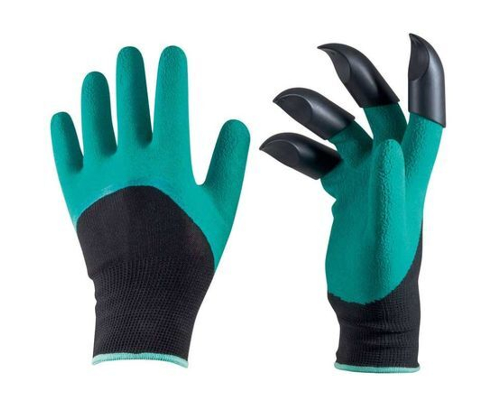 Перчатки садовые с пластиковыми когтями GG-4 (003656)