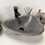 Раковина из речного камня RS-63584 (50*40*14) 0122