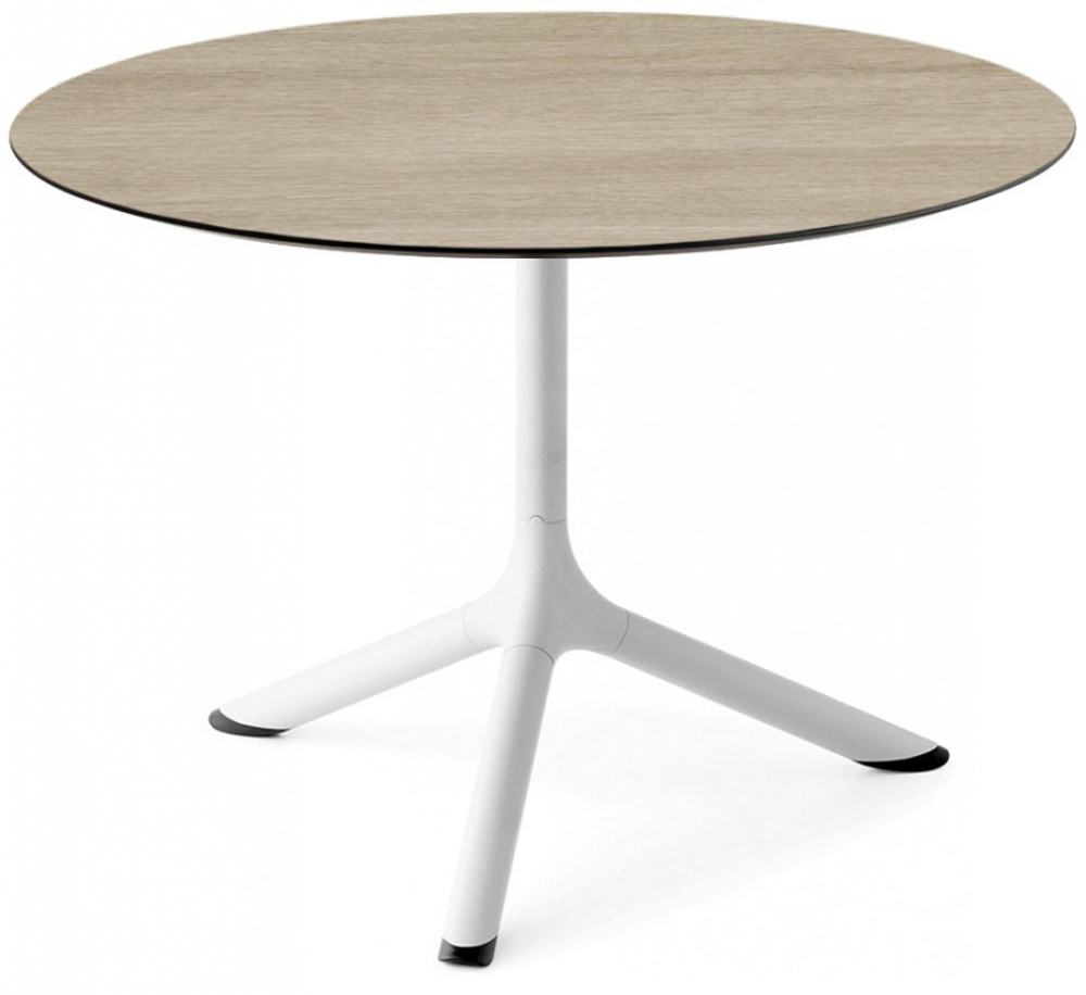 Столик ламинированный кофейный Scab Design Tripe, белый, состаренный дуб тортора