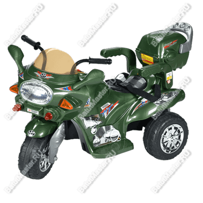 Детский трехколесный электромотоцикл "MalinaBay HT-99631" зеленый