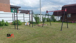 Монтаж уличных качелей Sv Sport