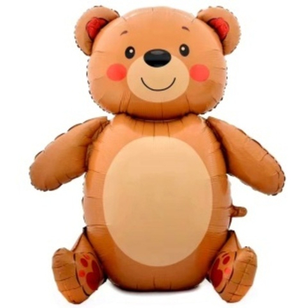 Шар 3D (58""/147 см) Фигура, Сидячий мишка, 1 шт. в уп. И90