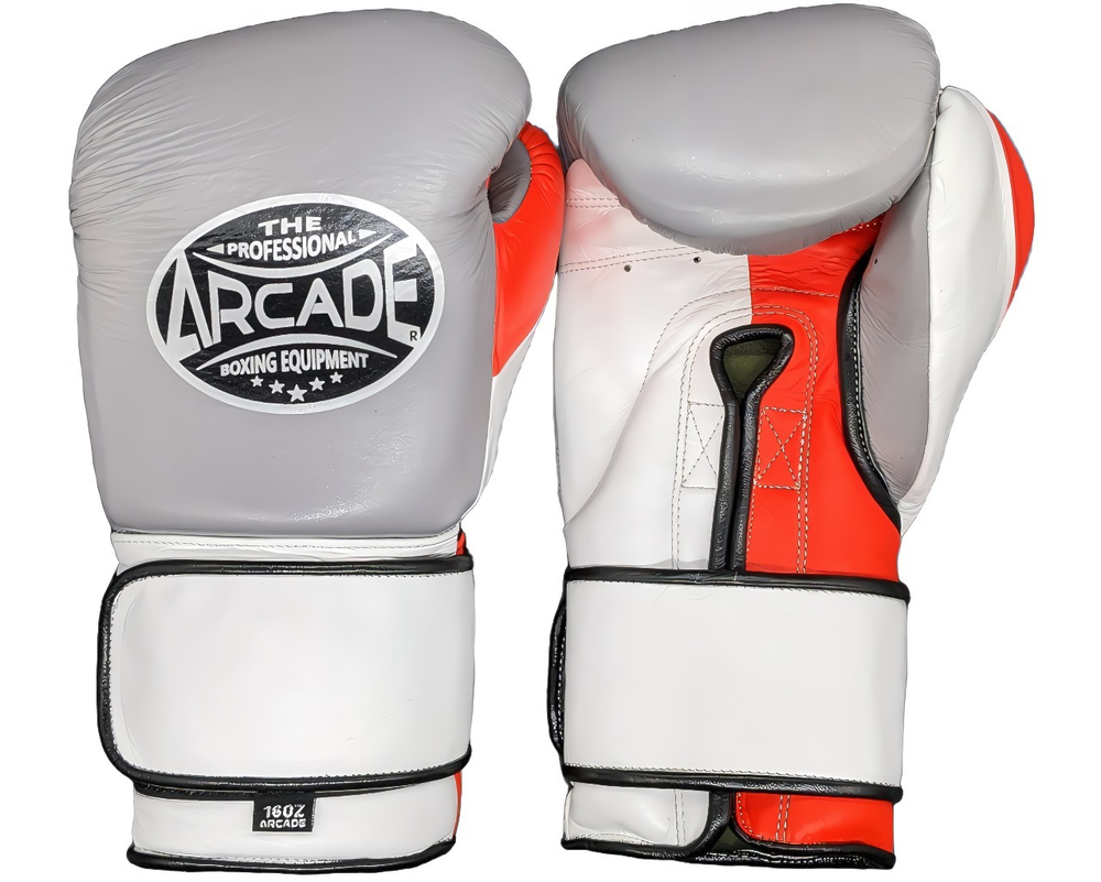 Боксерские перчатки Arcade gray_red_white