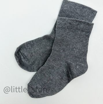 Носочки хлопковые, Графит