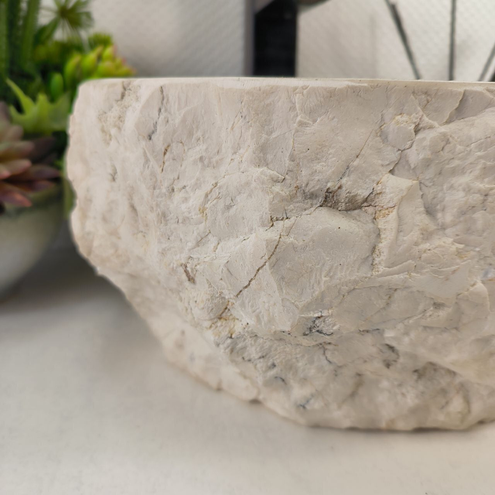 Каменная раковина из мрамора Erozy Cream EM-05575 (30*28*15) 0867 из натурального камня