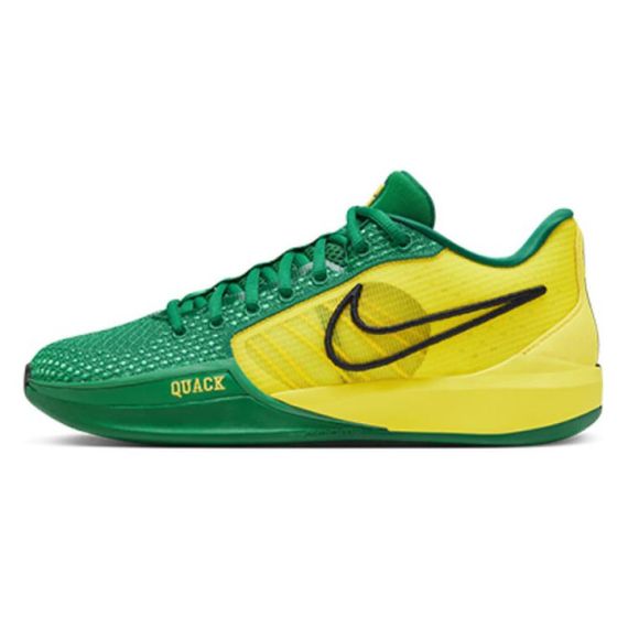 NIKE Sabrina 1 Баскетбольные кроссовки MID Топ Зеленый желтый Женские