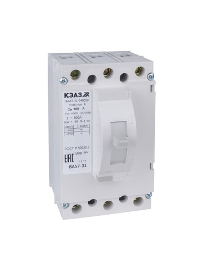 Выключатель автоматический 31.5А 400Im ВА57-31-340010 УХЛ3 690В AC КЭАЗ 108433