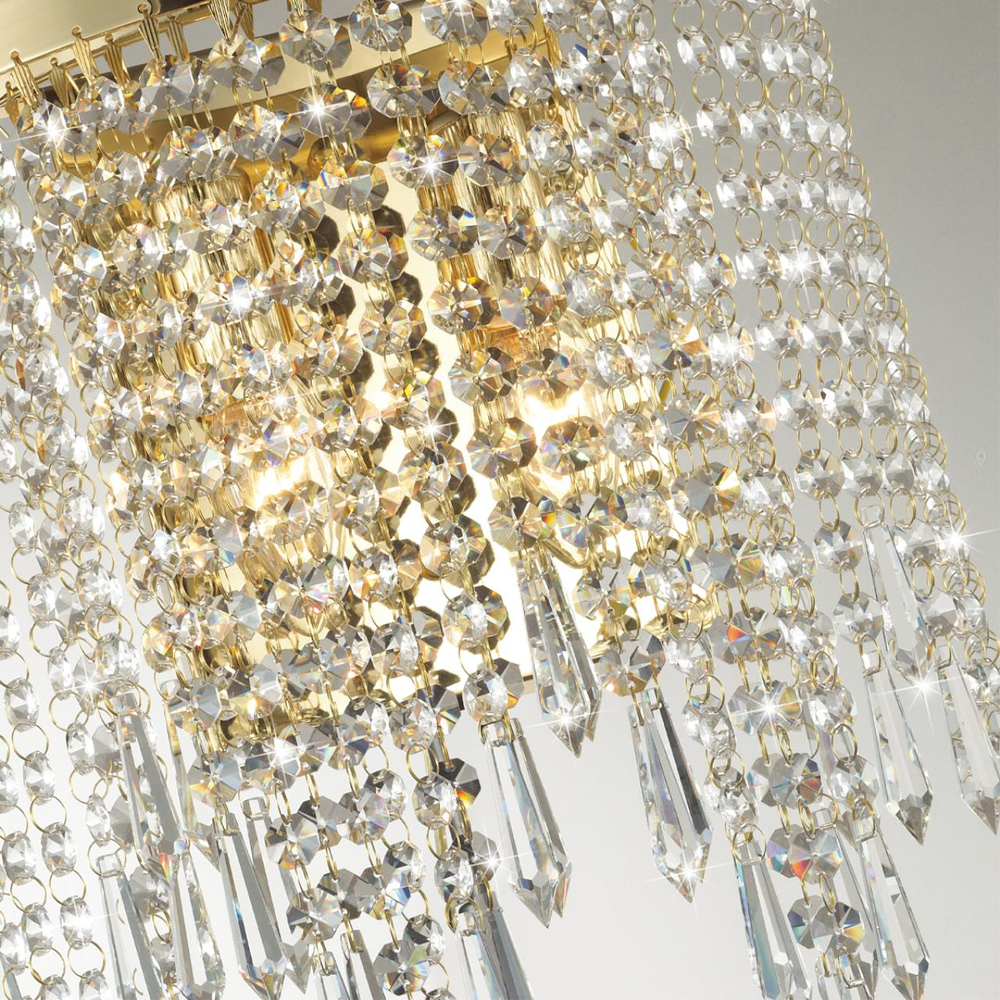 5028/2W MODERN ODL23 621 золотой/прозрачный металл/хрусталь Бра E14 2*40W CHOKKA