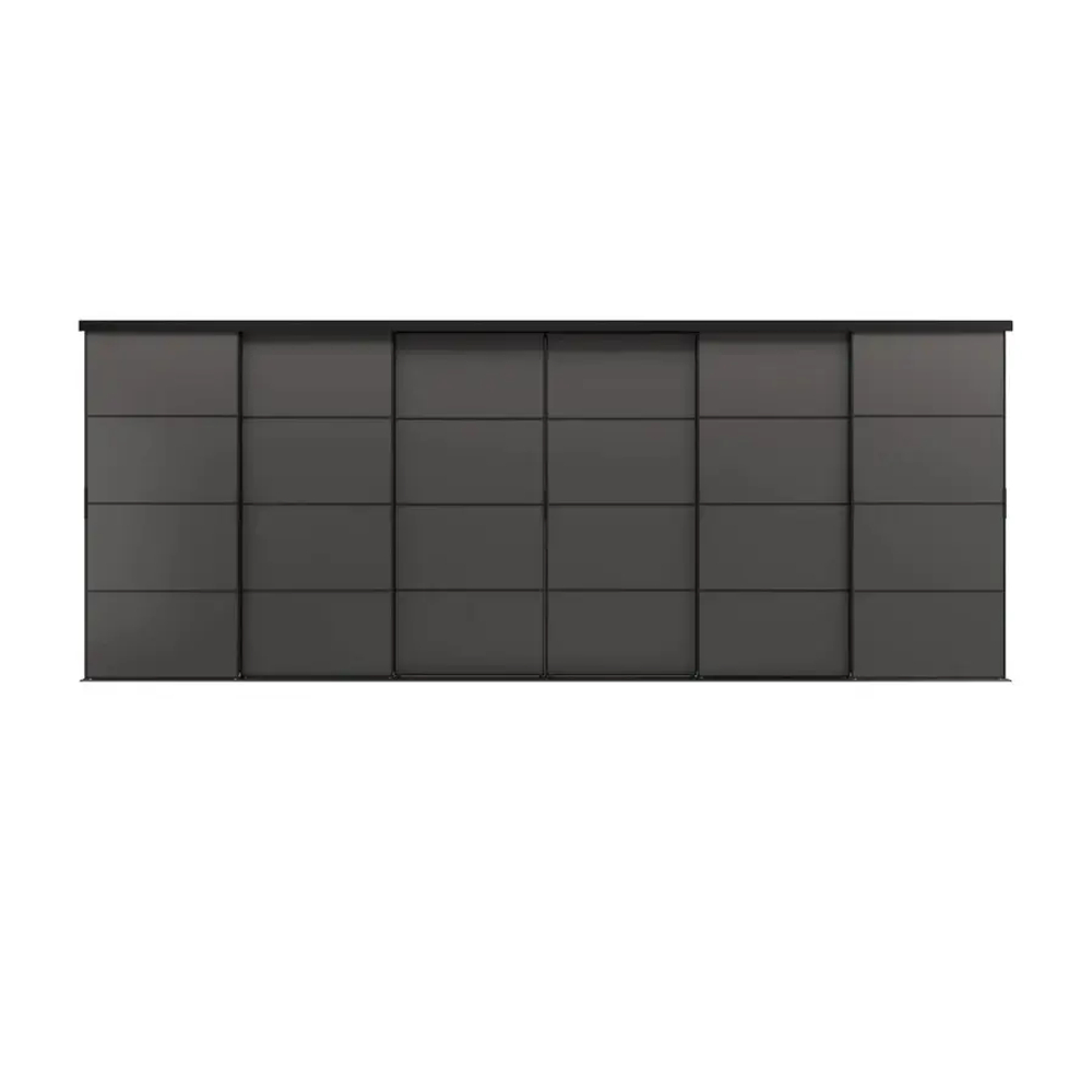 Пара раздвижных дверей - SKYTTA/MEHAMN IKEA/ СКЮТТА/МЕХАМН ИКЕА, 603х240 см, черный