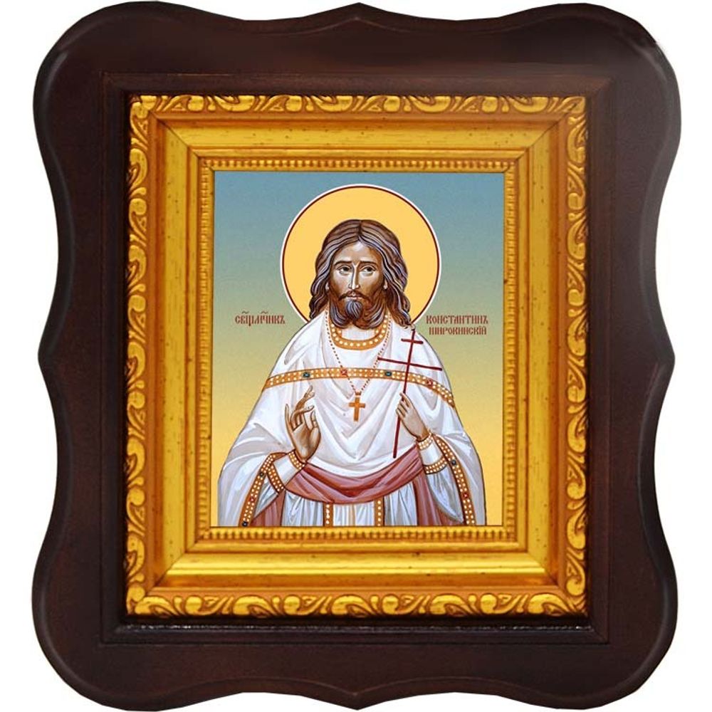 Константин Широкинский священномученик пресвитер. Икона на холсте.
