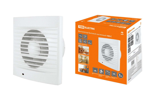 Вентилятор бытовой настенный 100 TDM