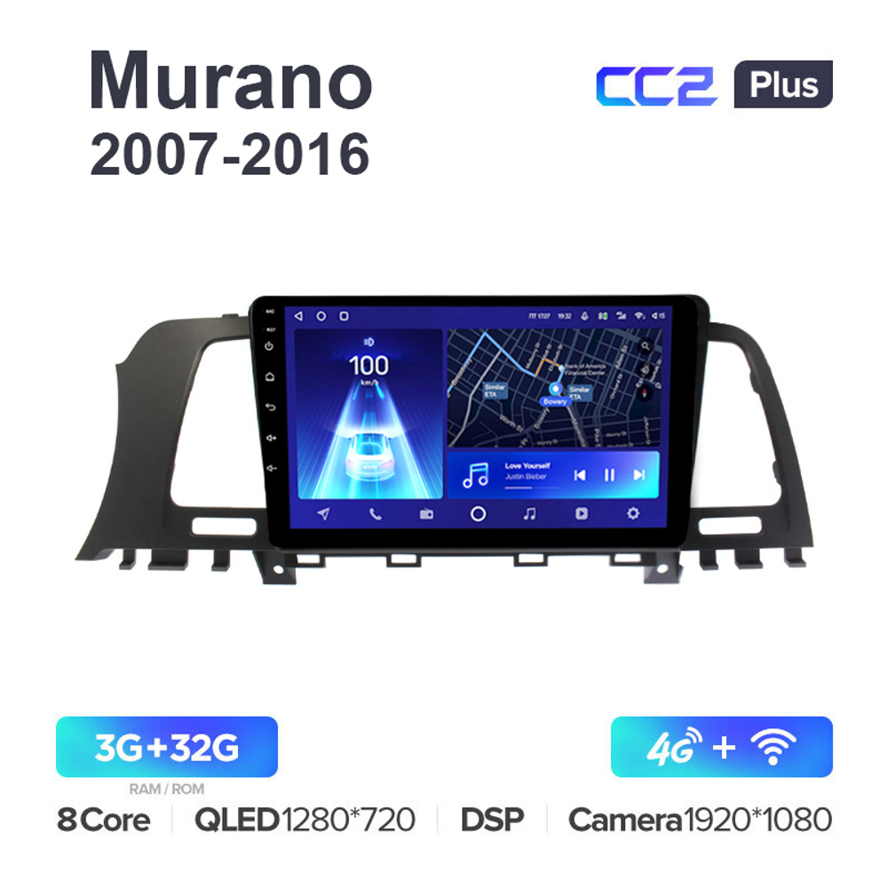 Teyes CC2 Plus 9"для Nissan Murano 2007-2016